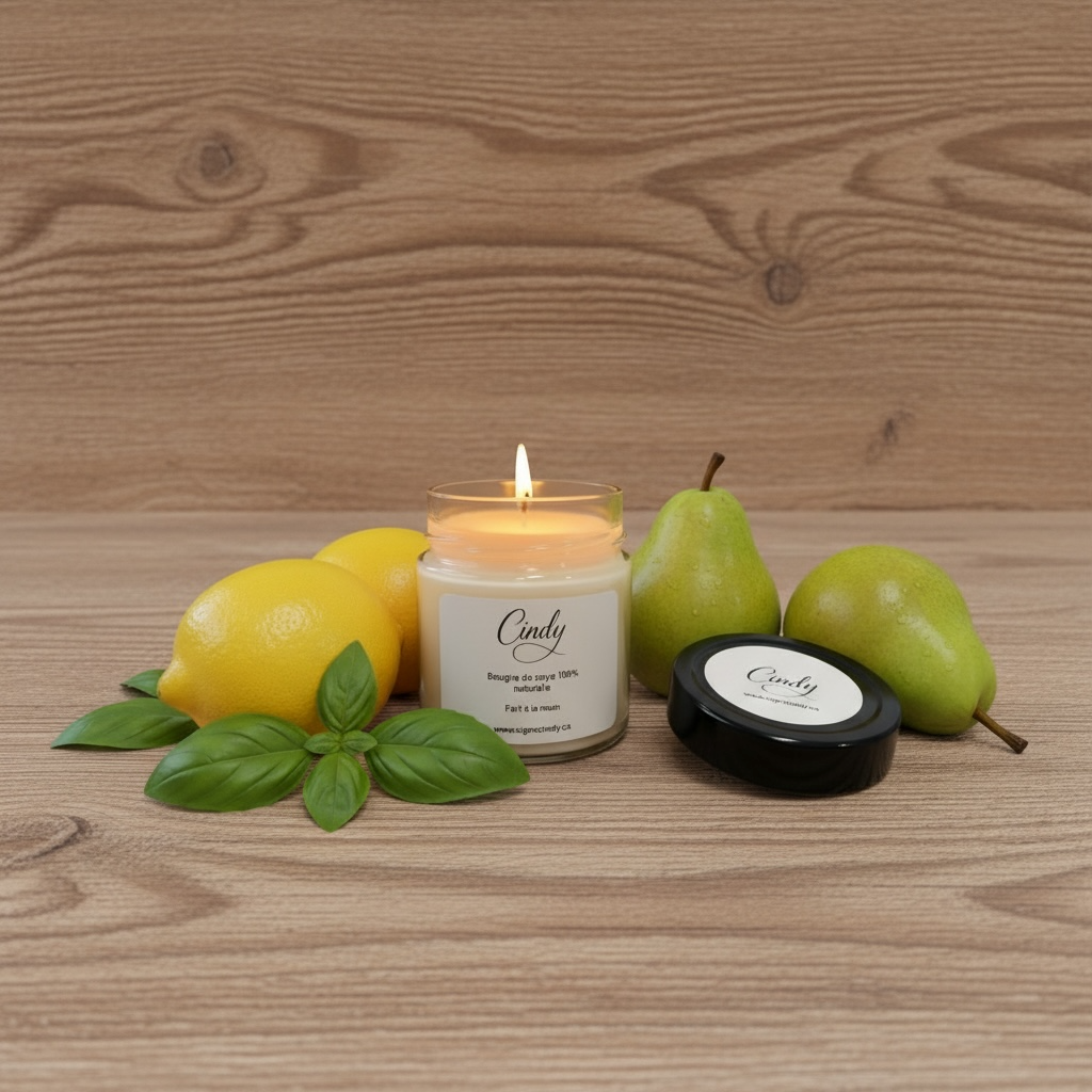 Citrons, poires et basilic